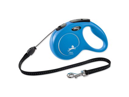 Vodítko Flexi Classic New lanko M modré 5m