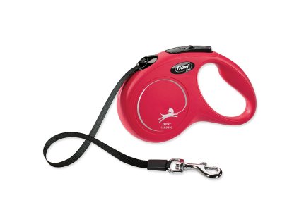 Vodítko Flexi Classic New páska S červené 5m
