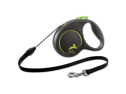 Vodítko Flexi Black Design lanko M zelené 5m