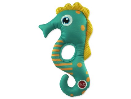 Hračka Dog Fantasy Water Float mořský koník pískací a plovoucí zelená 22,5cm