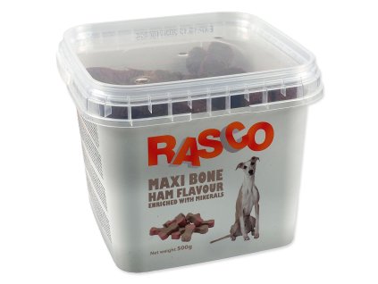 Pochoutka Rasco kalciová kost se šunkou 6cm 500g