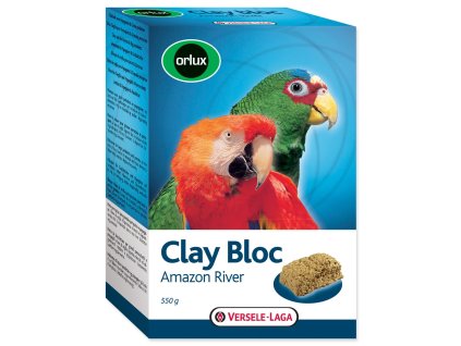 Blok Versele-Laga jílový Clay Bloc Amazon River pro větší papoušky 550g