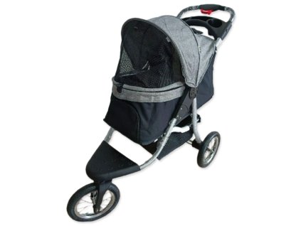 Kočárek PawHut 110x54x106cm šedo-černý