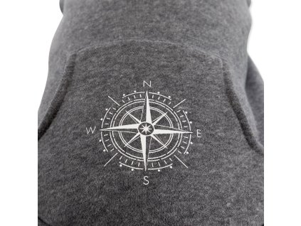 BE NORDIC Flensburg hoodie, XS: 30 cm, grey