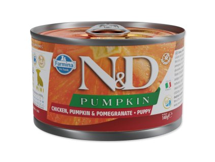 Konzerva N&D Puppy MiniChicken, Pumpkin & Pomegranate 140g