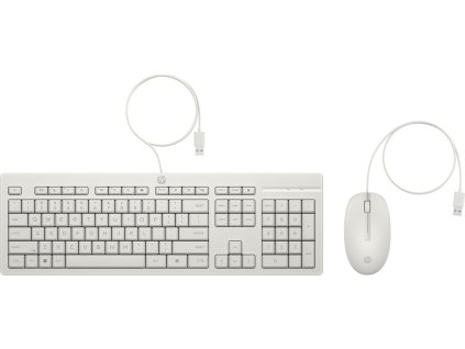 HP 225 Kabelová myš a klávesnice Cashmere White