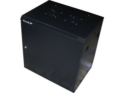 XtendLan 12U/600x450, na zeď, jednodílný, plné dveře, úprava proti vykradení