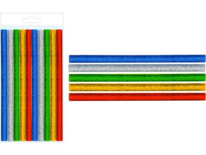 Náplň do tavné pistole PAK 01, 11,5mm, 10ks třpytivé glitter