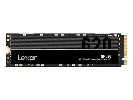 Lexar NM620/256GB/SSD/M.2 NVMe/Černá/5R