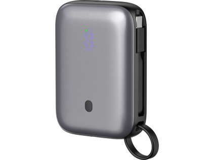 Platinet Powerbanka 10000 mAh 20W Power Delivery, 2xUSB-C, 1xUSB-A, kabel USB-C 1m, černá