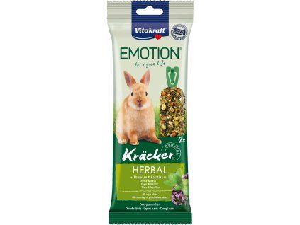 Tyčinky Vitakraft Emotion Kracker králík, s bylinkami 2ks