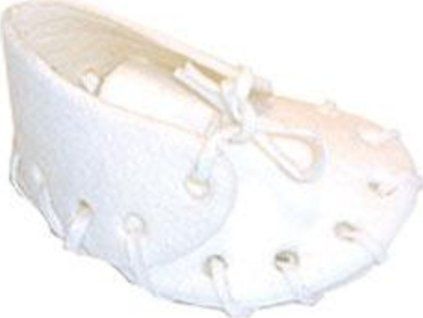 Botička bílá malá, 7,5 cm - 25 ks