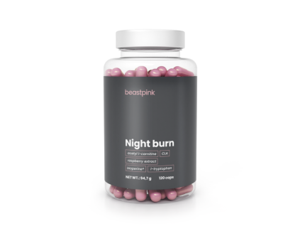 night burn 120 caps beastpink new