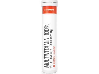 Multivitamín 100% šumivý - GymBeam (Tablety 20 tab.)