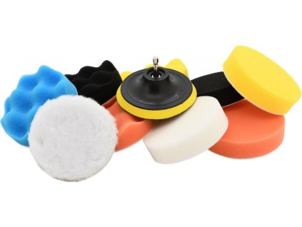 Leštící kotouče sada 10ks s unašečem 10cm