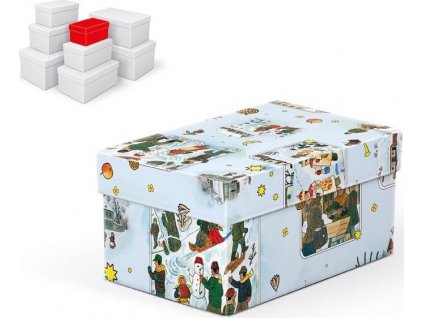 krabice dárková vánoční B-V005-AL 16x10x8cm 5370762