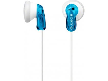 SONY sluchátka do uší MDRE9LPL/ drátová/ 3,5mm jack/ citlivost 104 dB/mW/ modrá