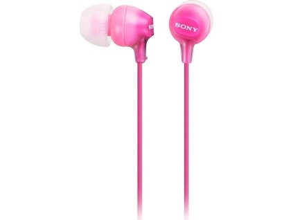 SONY sluchátka do uší MDREX15LPP/ drátová/ 3,5mm jack/ citlivost 100 dB/mW/ růžová