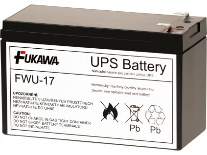 FUKAWA olověná baterie FWU17 do UPS APC/ náhradní baterie za RBC17/ 12V/ 9Ah/ životnost 5 let