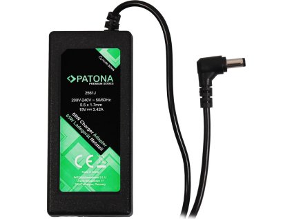 PATONA napájecí adaptér k ntb/ 19V/3,42A 65W/ konektor 5,5x1,7mm/ ACER PREMIUM/ délka kabelu 2,5 m