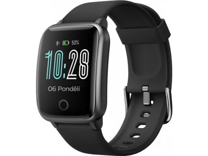 UMAX chytré hodinky U-Band P2-L Black/ 1,3" TFT/ Bluetooth 4.2/ nRF52832/ IP68/ iOS 8.0 +/ Android 4.4 +/ CZ Veryfit PRO