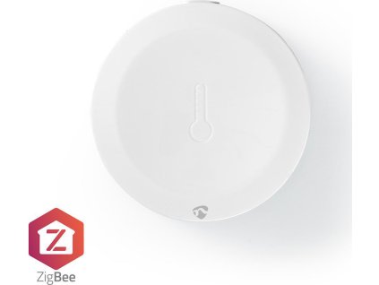 NEDIS chytrý snímač klimatických podmínek/ Android & iOS/ Zigbee/ SmartLife/ baterie CR2450 součástí balení/ bílý