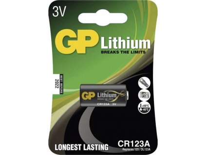 GP lithiová baterie 3V CR123A 1ks