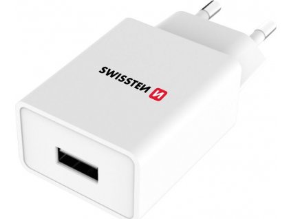 Swissten Síťový Adaptér Smart Ic 1X Usb 1A Power + Datový Kabel Usb / Lightning 1,2 M Bílý