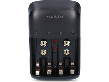 NiMH Nabíječka AA / AAA | 1.2 / 9 V DC | 0,5 A A | Udržovací dobíjení | Euro / Typ C (CEE 7/16) | Typ baterie: AA / AAA / E | Černá