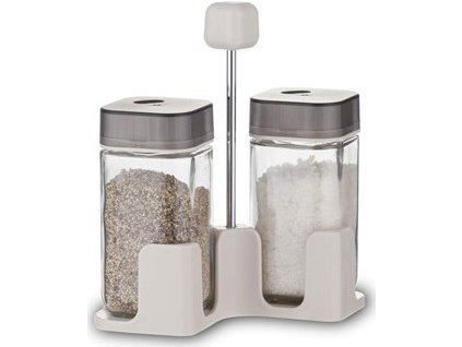BANQUET Sada solnička a pepřenka QUADRA 100 ml, 3 ks, šedá