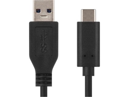 Rychlonabíjecí a datový kabel USB-A 3.0 / USB-C 3.1, Quick Charge, 1 m, černý