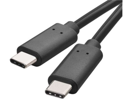Nabíjecí a datový kabel USB-C 3.1 / USB-C 3.1, 1 m, černý