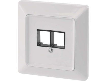 Kryt datové zásuvky 2xRJ45