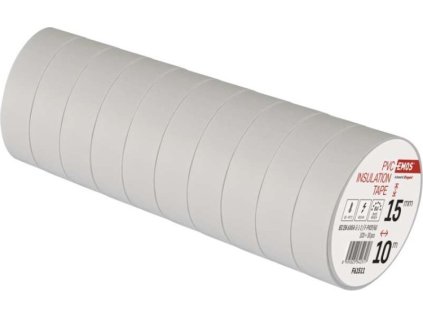Izolační páska PVC 15mm / 10m bílá