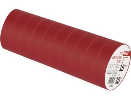 Izolační páska PVC 15mm / 10m červená