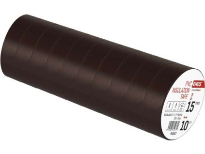 Izolační páska PVC 15mm / 10m hnědá