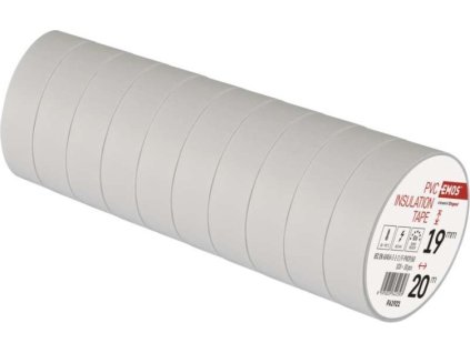 Izolační páska PVC 19mm / 20m bílá