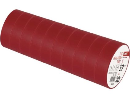 Izolační páska PVC 19mm / 20m červená