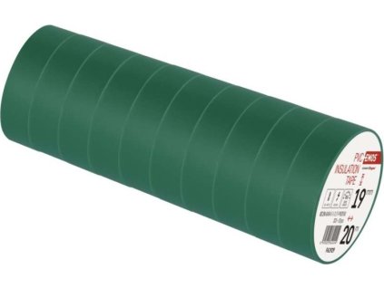 Izolační páska PVC 19mm / 20m zelená
