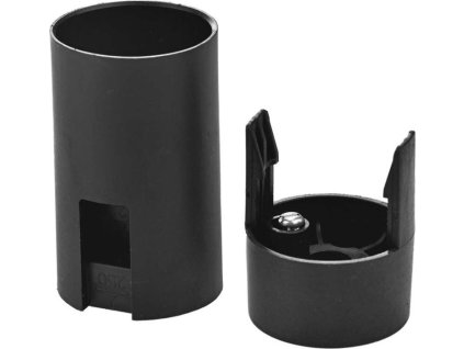 Objímka na žárovku E14 plastová 1253-030, černá