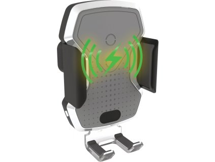 Držák telefonu LUKE-X bezdrátové nabíjení 10W silver