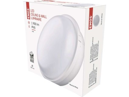 LED přisazené svítidlo QARI, kruhové bílé 20W neutrální b., IP65