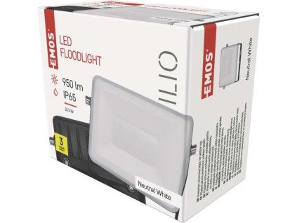 LED reflektor ILIO 10,5W, černý, neutrální bílá