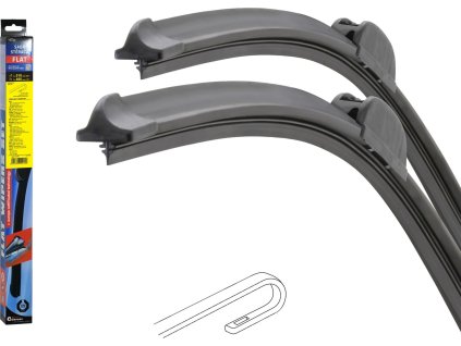 Stěrače FLAT SET (HOOK) 510+480mm