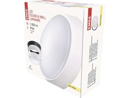 LED přisazené svítidlo ZURI, kruhové černá/bílá 14W teplá bílá