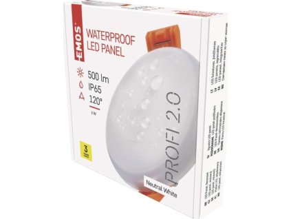 LED vestavné svítidlo VIXXO, kruhové, bílé, 6W neut. bíla, IP65