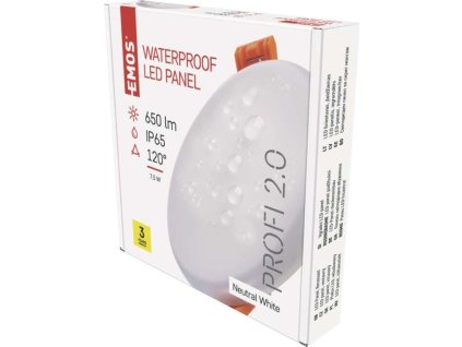 LED vestavné svítidlo VIXXO, kruhové, bílé, 7,5W neut. bíla, IP65