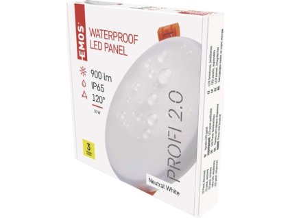 LED vestavné svítidlo VIXXO, kruhové, bílé, 10W neutr. b., IP65