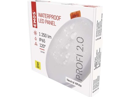 LED vestavné svítidlo VIXXO, kruhové, bílé, 13,5W neutr. b., IP65