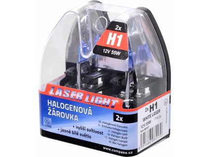 Žárovka 12V H1 55W P14,5s WHITE LASER 2ks